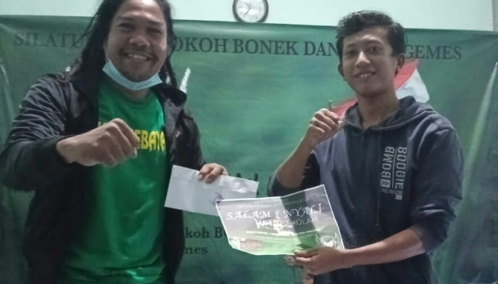 Kata Hamin Gimbal, Bonek Wani Sekolah Jangan Putus Asa