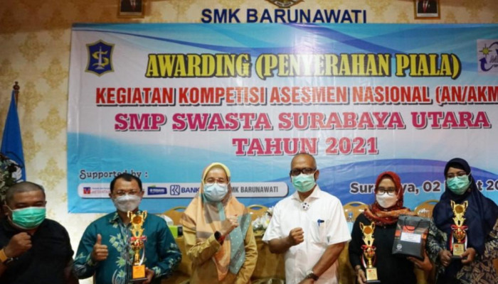 Mkks Smp Swasta Surabaya Utara, Adakan Awarding Kompetisi Asesmen Nasional