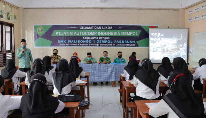 Peserta Didik Smk Walisongo 1 Gempol, Direkrut Pt Jai Pasuruan Sebelum Lulus