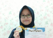 Siswi Dafi Pesantren Al Qur’An Science Sidoarjo, Raih Medali Emas