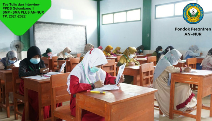 Tes Tulis Gelombang 1 Di Smp Dan Sma Plus An Nur Tuban, Diikuti Siswa Luar Provinsi