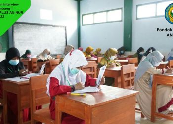 Tes Tulis Gelombang 1 di SMP dan SMA Plus An Nur Tuban, Diikuti Siswa Luar Provinsi