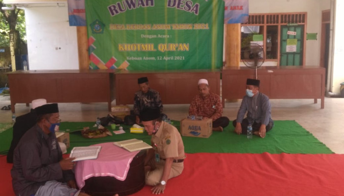 Ruwah Desa Keboan Anom Diisi Pembacaan Khotmil Qur’An, Mendoakan Leluhur