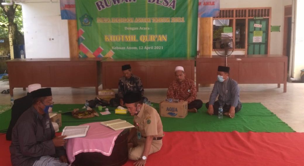 Ruwah Desa Keboan Anom Diisi Pembacaan Khotmil Qur’an, Mendoakan Leluhur