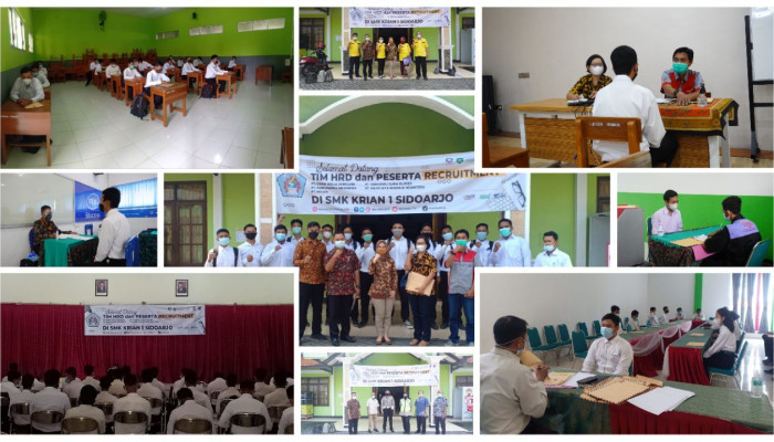 Smk Krian 1 Sidoarjo Rekrut Tenaga Kerja, Diikuti 452 Alumni Dan 275 Umum
