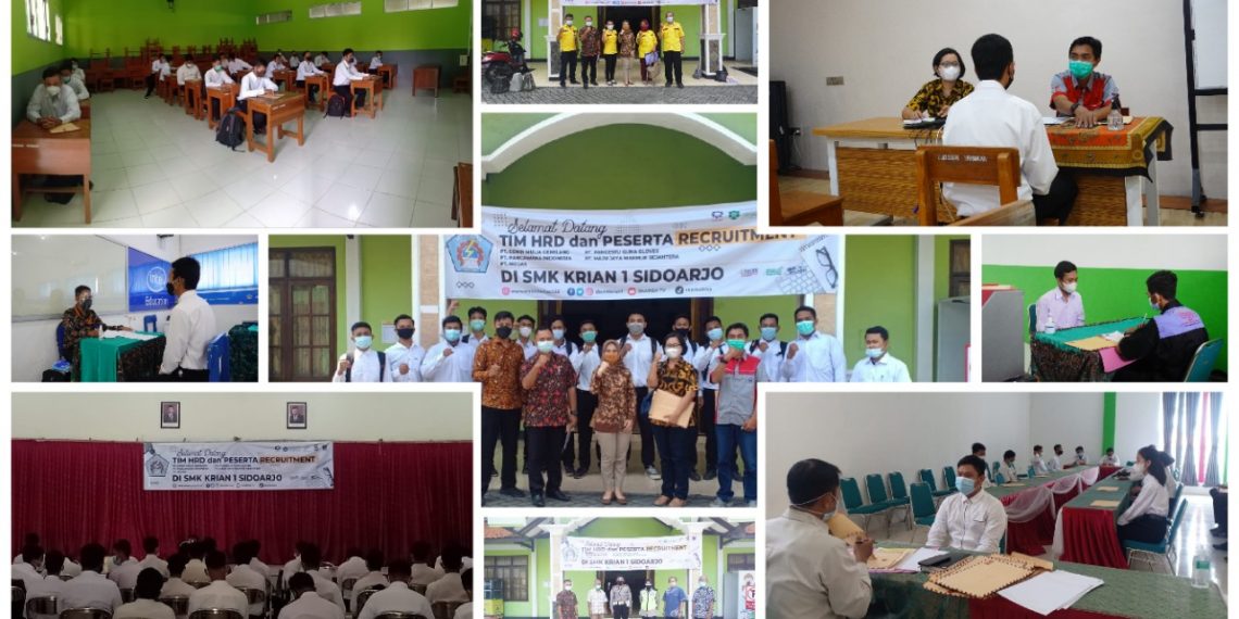 SMK Krian 1 Sidoarjo Rekrut Tenaga Kerja, Diikuti 452 Alumni dan 275