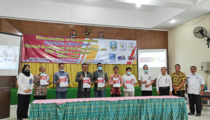 Smk Negeri 7 Surabaya Jalin Penandatanganan Mou Bersama 6 Perusahaan