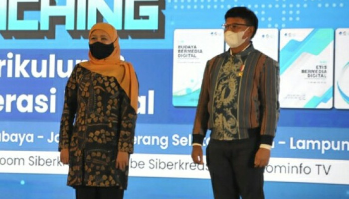 Menkominfo, Johnny G Plate Launching Modul Literasi Digital Di Surabaya