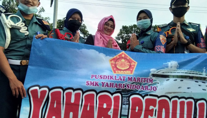 Smk Pelayaran Yahari Sidoarjo Gelar Bakti Sosial, Bertema Yahari Peduli