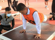 Polda Jatim Gelar Tes Fisik Calon Taruna Akpol Di Gor Delta Sidoarjo
