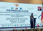 Menteri Sofyan A. Djalil Buka Pelatihan P3D Pertanahan Di Surabaya