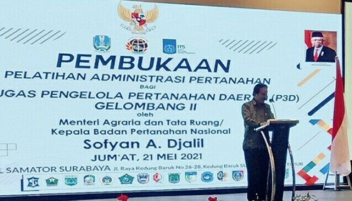 Menteri Sofyan A. Djalil Buka Pelatihan P3D Pertanahan Di Surabaya