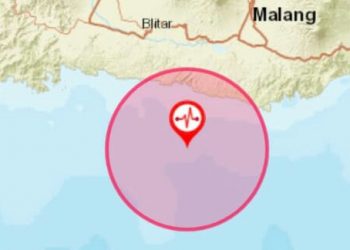 Jawa Timur di Guncang Gempa, Pusatnya Berada di Wilayah Tenggara Kabupaten Blitar