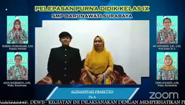 Pelepasan Kelas Ix Smp Barunawati Surabaya, Secara Online