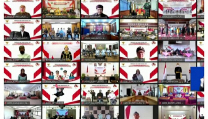 Presiden Jokowi Pimpin Upacara Hari Lahir Pancasila Dari Istana Kepresidenan Di Bogor