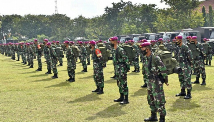 Prajurit Pasmar 2 Siap Bantu Satgas Pengamanan Covid-19 Di Suramadu