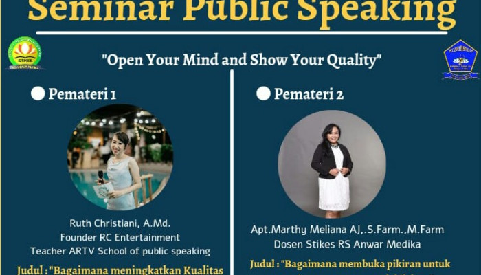 Seminar Public Speaking Stikes Rsam Sidoarjo, Tingkatkan Kualitas Diri