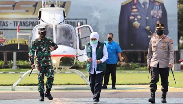Forkopimda Jatim Pantau Penyekatan Ppkm Darurat Melalui Udara