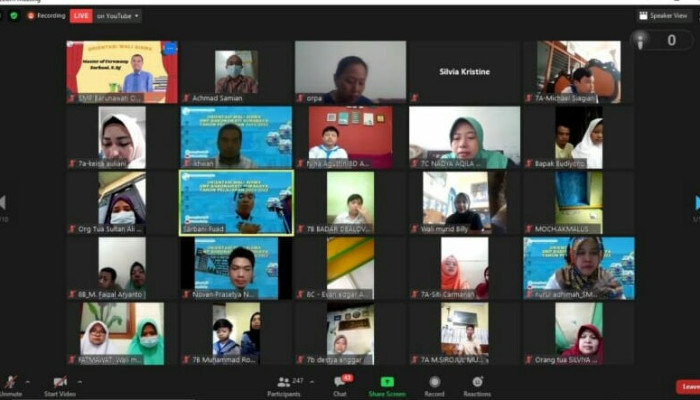 Smp Barunawati Surabaya Gelar Orientasi Sekolah Secara Virtual