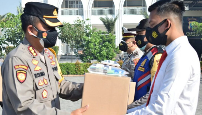 Kapolresta Sidoarjo Bekali Paket Kesehatan Anggota Dan Asn
