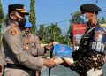 Kapolres Probolinggo, AKBP Teuku Arsya Khadafi Berikan Bantuan Sosial Kepada Ormas Anshor dan Banser