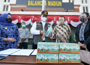 Wali Kota Madiun, Maidi Terima Bantuan Csr Dari Larissa Aesthetic Center