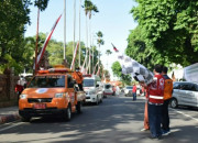 Tim Spraying Disinfektan Keliling Kabupaten Nganjuk