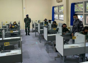 Perwira Menengah Belajar Pemantapan Bahasa Inggris Di Laboratorium Bahasa Kolat Koarmada Ii
