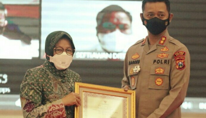 Kapolres Malang, Akbp R. Bagoes Wibisono Terima Penghargaan Menteri Sosial