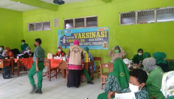 Smp Sunan Ampel Porong, Sidoarjo Berikan Vaksinasi Peserta Didik