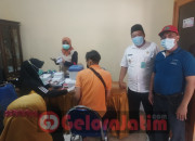 Warga Desa Sedati Gede, Sidoarjo Melaksanakan Vaksinasi Dosis Pertama