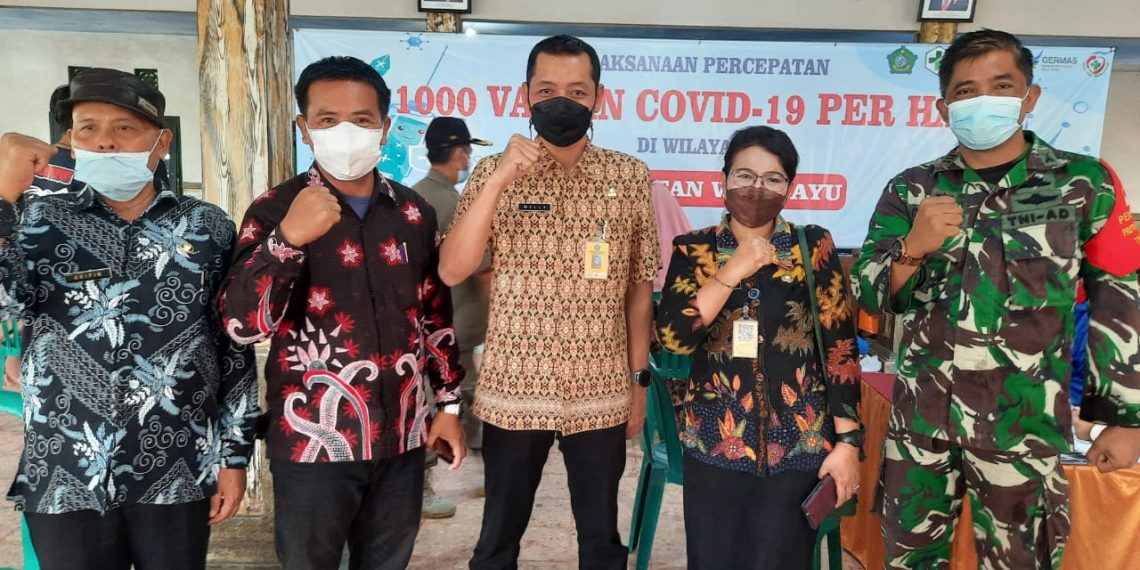 Desa Lambangan dan Desa Plaosan Kecamatan Wonoayu, Sidoarjo Gelar Vaksinasi