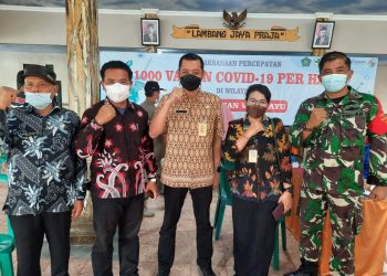 Desa Lambangan dan Desa Plaosan Kecamatan Wonoayu, Sidoarjo Gelar Vaksinasi