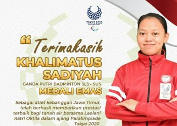 Khalimatus Sadiyah Raih Medali Emas Paralimpiade Tokyo 2020