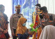 Polantas Sidoarjo Jadi Orang Tua Asuh Anak Yatim Piatu Terdampak Covid-19