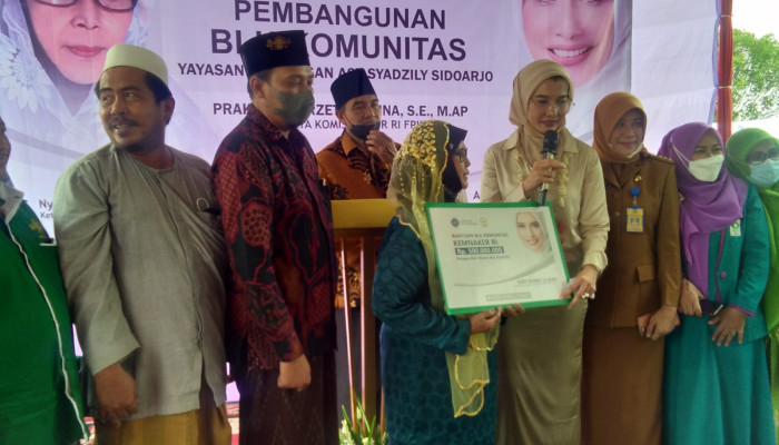 Peletakan Batu Pertama Pembangunan Gedung Blk Yayasan Abil Hasan Asy Syadzily Sidoarjo