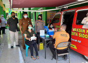 Desa Pepe Dan Polresta Sidoarjo Mengadakan Gerai Vaksin Presisi