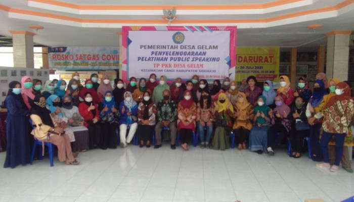Tim Penggerak Pkk Desa Gelam Mengadakan Pelatihan Public Speaking