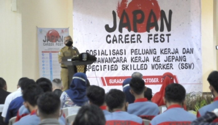 Kepala Disnakertrans Jatim, Dr Himawan Estu Bagijo Buka Japan Career Fest In Surabaya