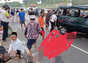 Mobil Rombongan Takziyah Oleng Kanan, 1 Meninggal Dunia