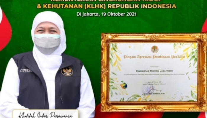 Provinsi Jawa Timur Meraih Penghargaan Program Kampung Proklim Dari Klhk