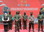 Vaksinasi Di Gelora Pancasila Surabaya, Dihadiri Kapolri Dan Panglima Tni