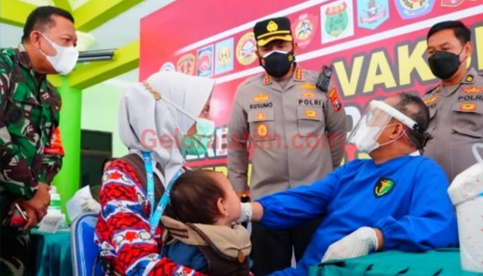 Genjot Vaksinasi Pedesaan, Kombes Pol Kusumo : Agar Herd Immunity Di Sidoarjo Terbentuk