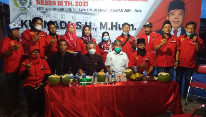 Ketua Dprd Jatim, Kusnadi, Sh.,M.hum Gelar Aspirasi Masyarakat Di Desa Kedungbanteng