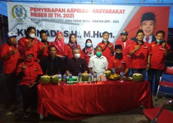 Ketua DPRD Jatim, Kusnadi, SH.,M.Hum Gelar Aspirasi Masyarakat di Desa Kedungbanteng
