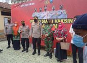 Launching Posko Siaga Vaksin 24 Jam Di Mapolsek Krian Polresta Sidoarjo