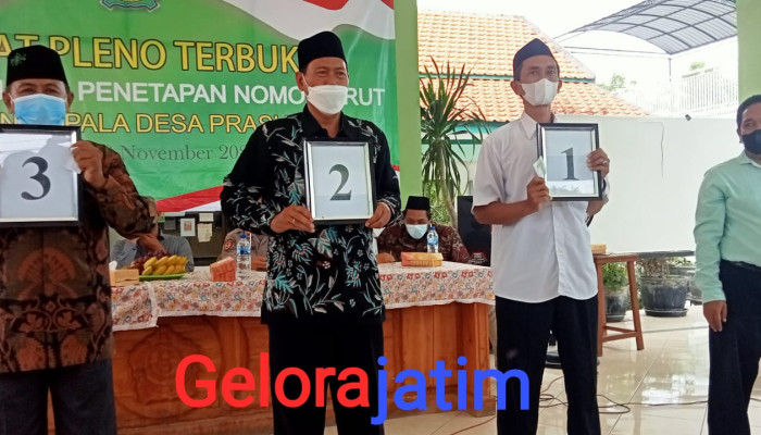 Penetapan Nomer Urut Cakades Prasung, Berharap Pilkades Tertib Dan Kondusif