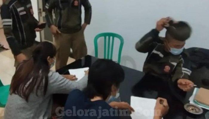 Pasangan Bukan Suami Istri Di Amankan Satpol Pp Kota Kediri