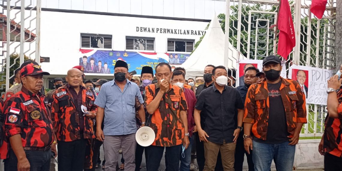Pemuda Pancasila Kabupaten Sidoarjo Tuntut Junimart Girsang Meminta Maaf