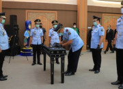 Kepala Kanwil Kemenkumham Jatim, Krismono Lantik 3 Kepala Kantor Imigrasi